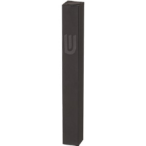 Picture of Aluminum Mezuzah Rectangle Shape Matte Black Shin 15cm